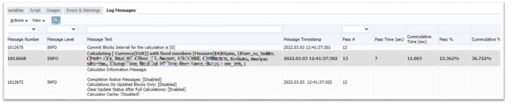 Read in Calculation Manager
